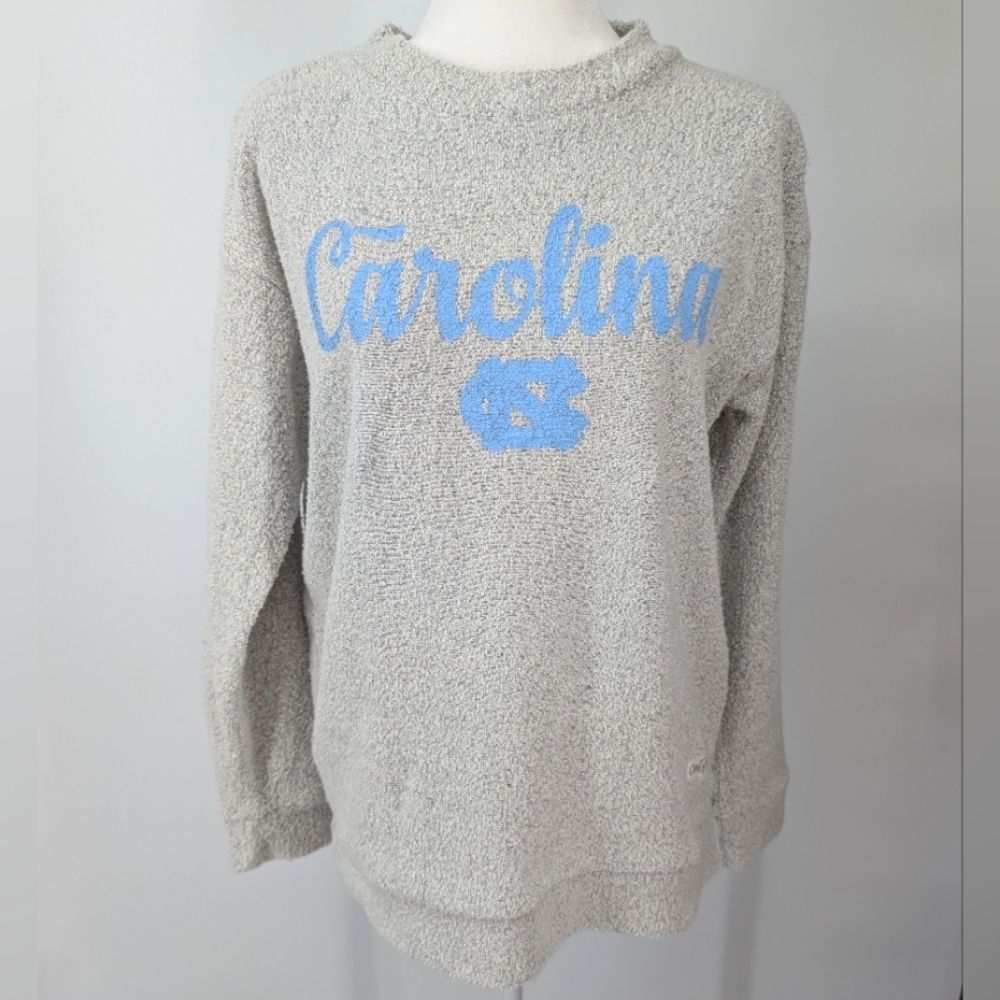 UNC University North Carolina Tarheels Pressbox Gray Comfy Terry Sweater Medium